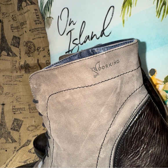 Dorking by Fluchos Brown Leather/ Suede Ankle Boots Size 41 - Picture 3 of 13